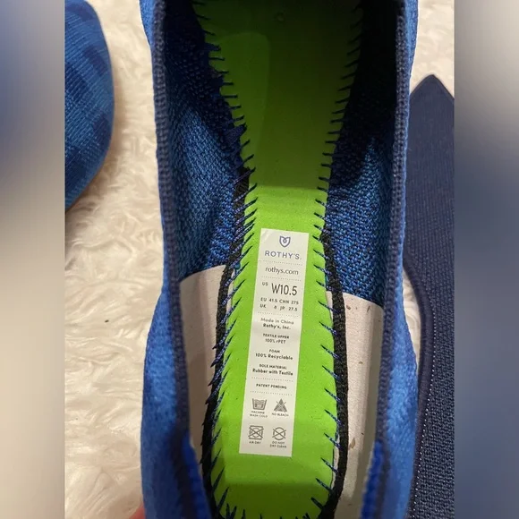 Rothy’s Lazuli Gingham Pointed Loafer - Picture 7 of 8